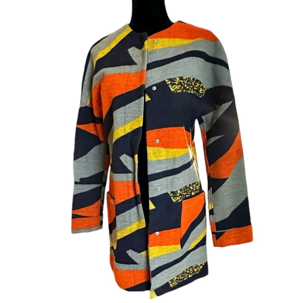 GOLDI Multi Color, Long Sleeve, Jacket Coat sz XS